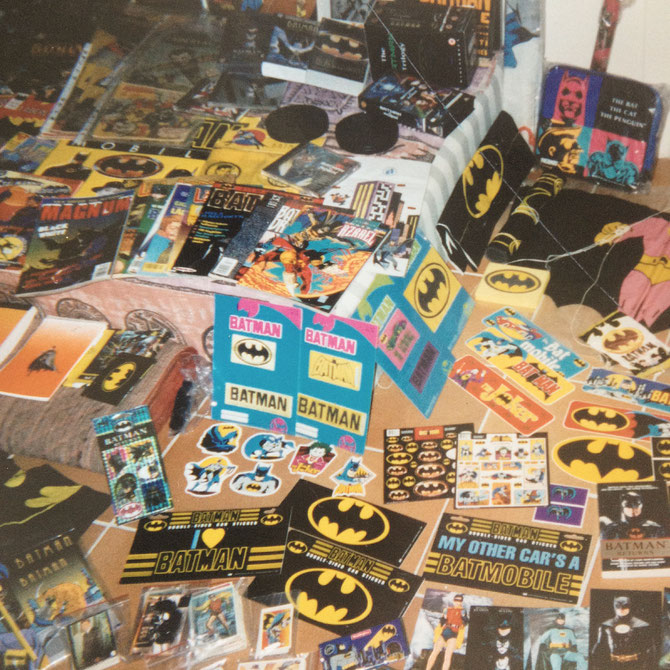 A photo from 1999, I was trying to organize some of my comics and stickers...
