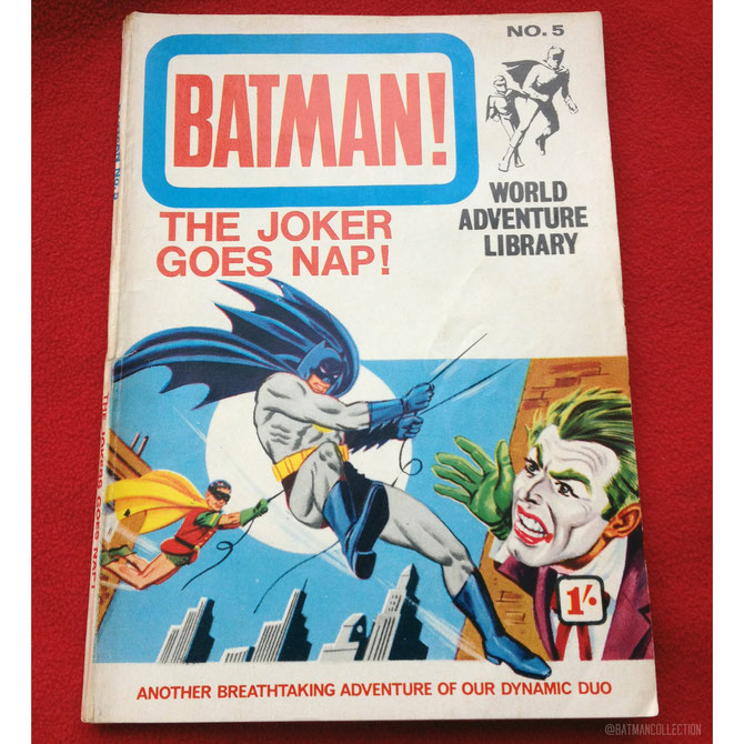 Batman! - The Joker Goes Nap! - paperback pocket book from the World Adventure Library series (England 1966).