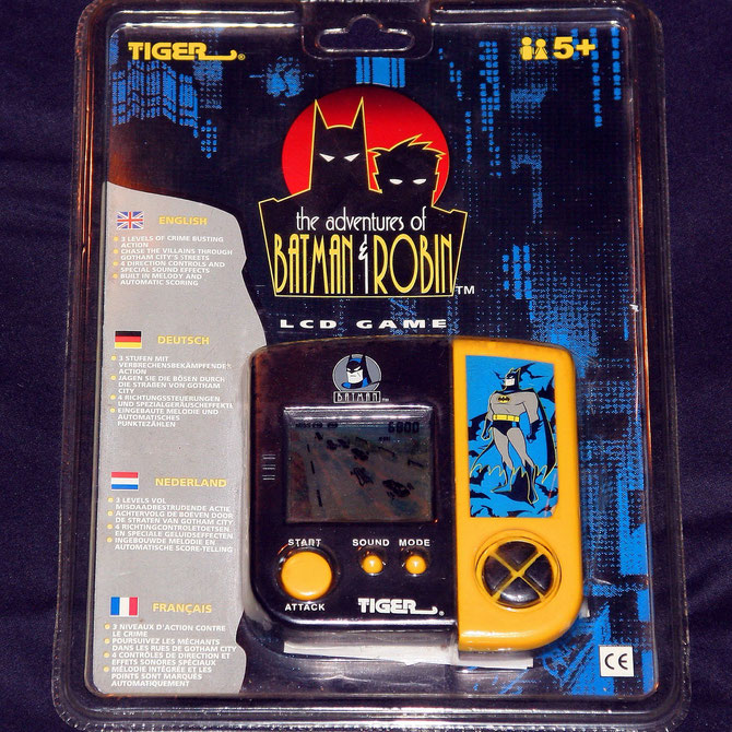 The Adventures of Batman & Robin LCD game by Tiger Electronics.