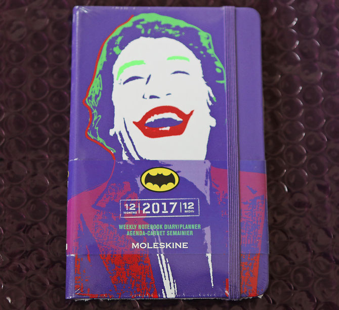 Moleskine diary planner, Joker (classic TV series) limited edition.