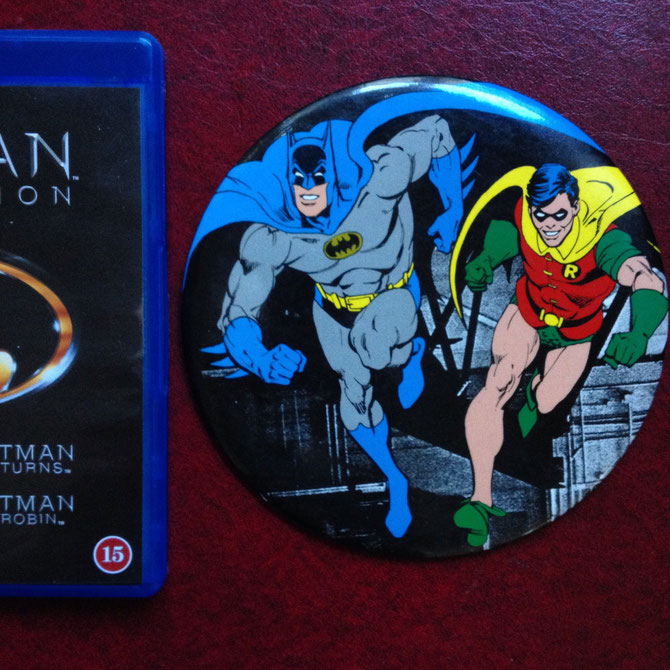 "Oversized" Batman & Robin Button from 1982.