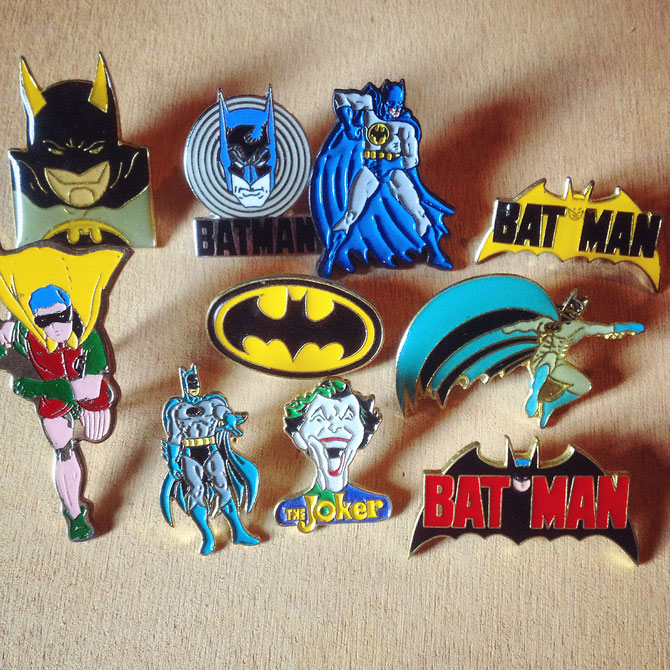 Various pins / enamel pins from 1982 - 1992