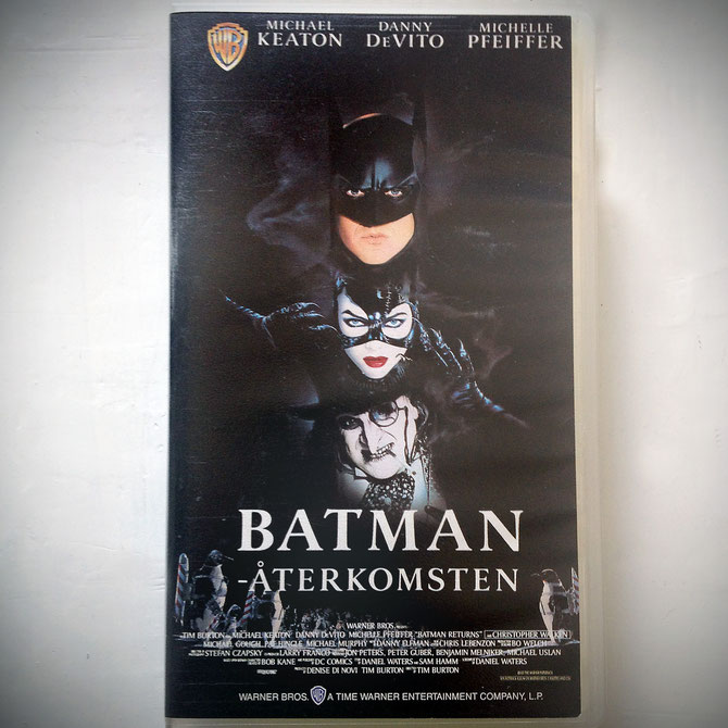 Batman Returns VHS video, Swedish edition from 1993.