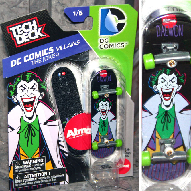 Tech Deck The Joker fingerboard 2015, Almost Skateboards / Daewon Song