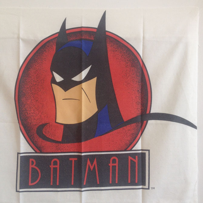 Batman the Animated Series fabric sheet, from the 1990s.