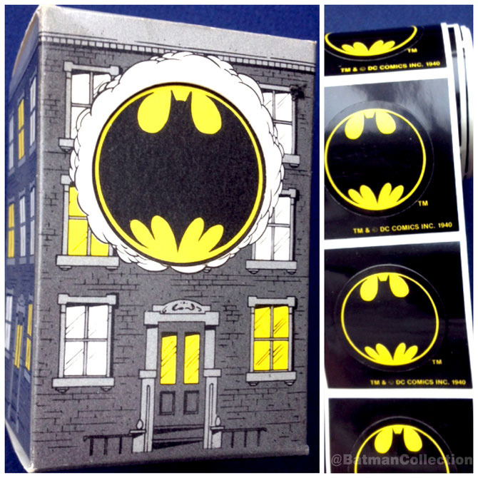 Batman Bat-Signal stickers on a roll. From 1989.