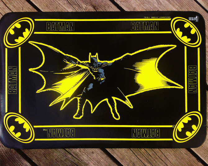 Batman place mat / table mat, from 1989. Brand : House Martin