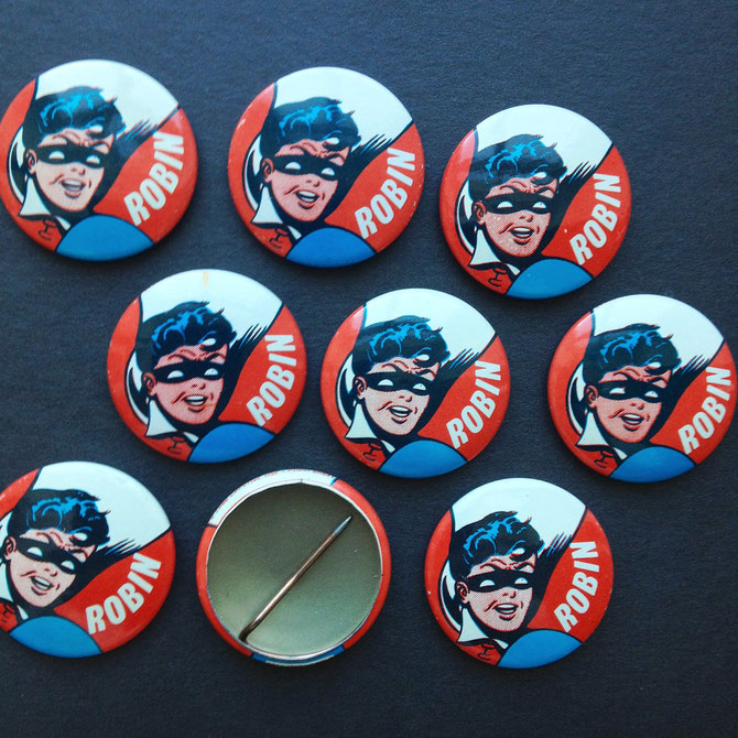 Robin Vintage Metal Pins, 1966