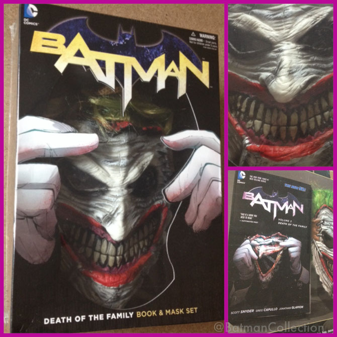 Death Of The Family Book & Joker (New52) Mask set, 2014.