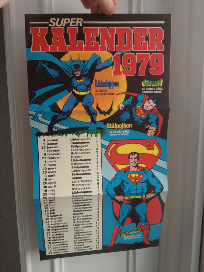 Batman & Superman/Superboy 1979 Calendar