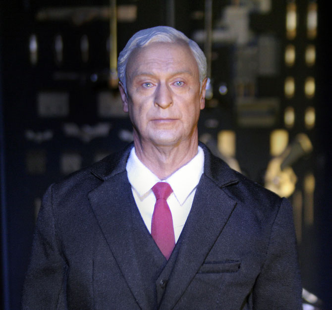 Alfred Pennyworth (Michael Caine), scale 1:6 figure by Hot Toys.