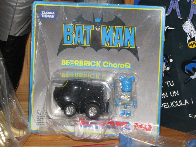 Batman Bearbrick ChoroQ Batmobile + figure. By Takara Tomy Japan.