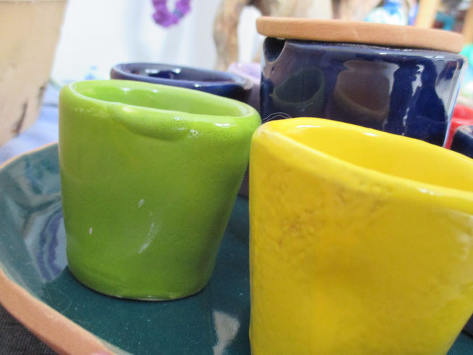 Tazzine e zuccheriera in ceramica Le Terre di Rò