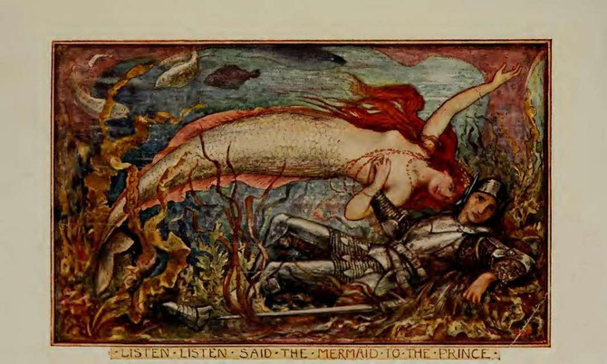 color illustration of mermaid by hj ford