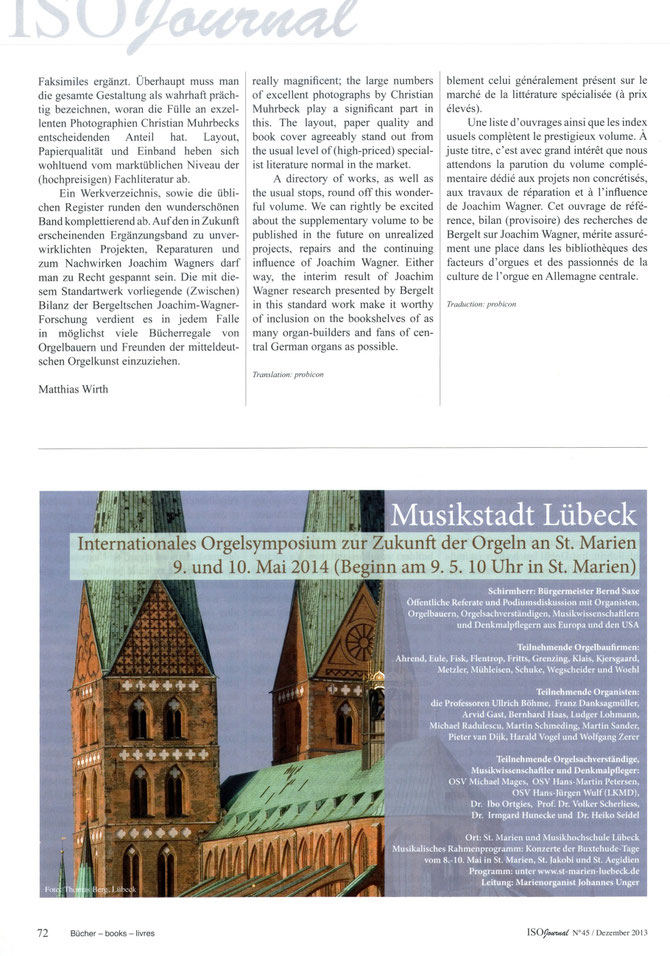 ISO Journal, Nr. 45 Dezember 2013 - Matthias Wirth