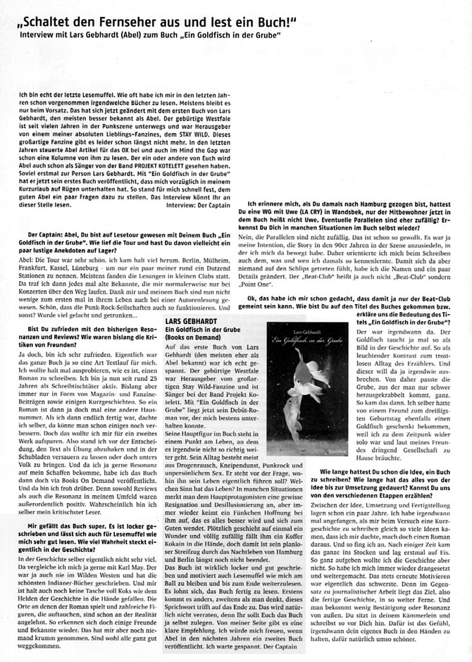 Lars Gebhardt Interview Mind The Gap, Hamburg 2014 - Seite 1