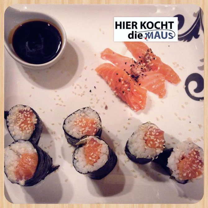 Schnelles Reste-Sushi mit Lachs