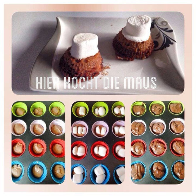Marshmallow Doppel-Schoko-Muffin