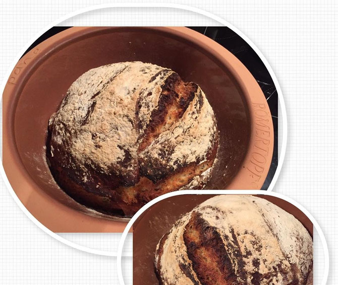 Rezept Brot mit Mohn und Joghurt aus dem Roemertopf Pane