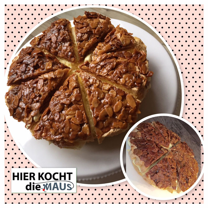 Rezept selbstgemachter Bienenstich wie vom Baecker