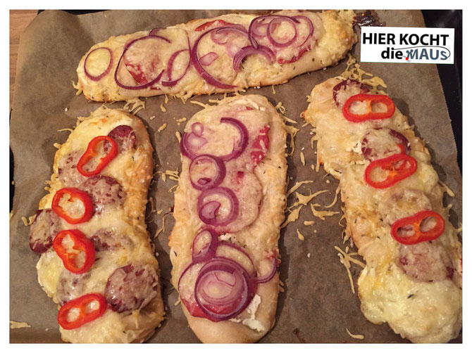 Rezept leckere oeberbackene Laugenstangen