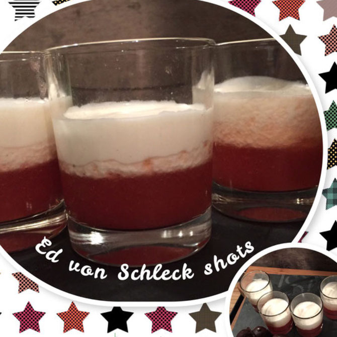 Ed von Schleck Shots - Cocktail mit Erdbeer und Vanille Wodka