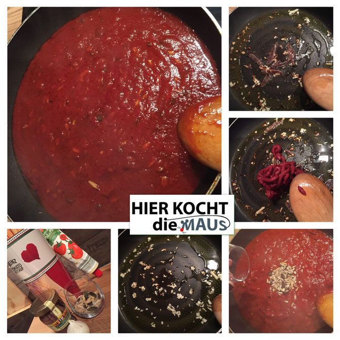 Pasta mit Tomatensauce sizilianische Art a la Jamie Oliver