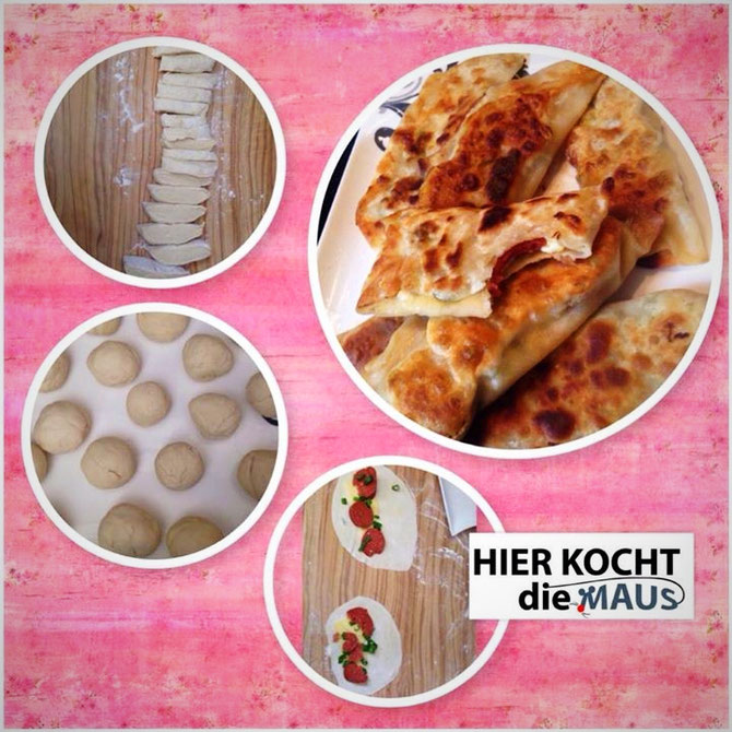 Rezept Goezleme – Pfannenboerek mit Sucuk und Kaese