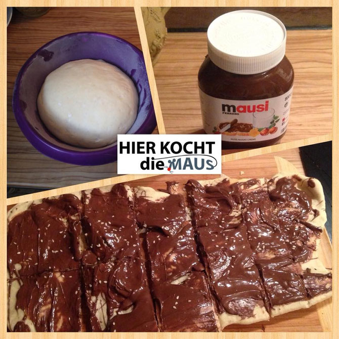 Süsse Nutella Pizza