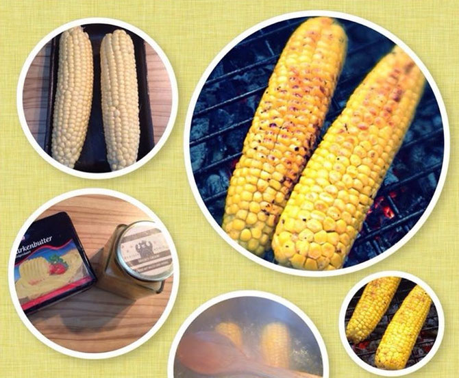 Mais vom Grill mit Honig perfekt zum BBQ