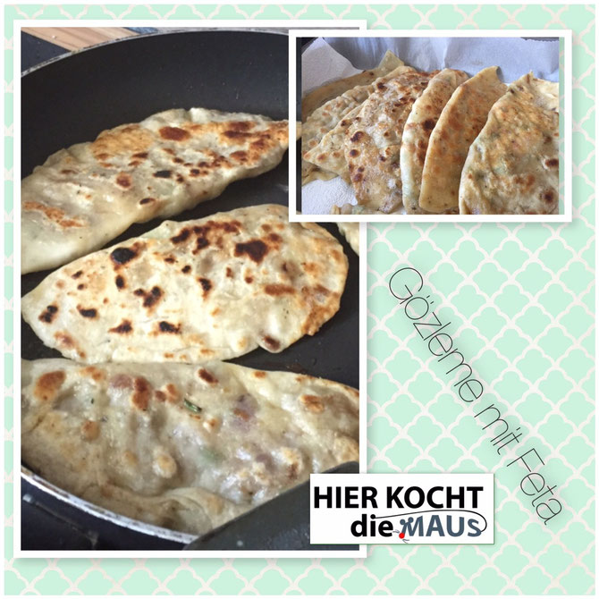 Rezept einfache Goezleme - Pfannenboerek mit Feta