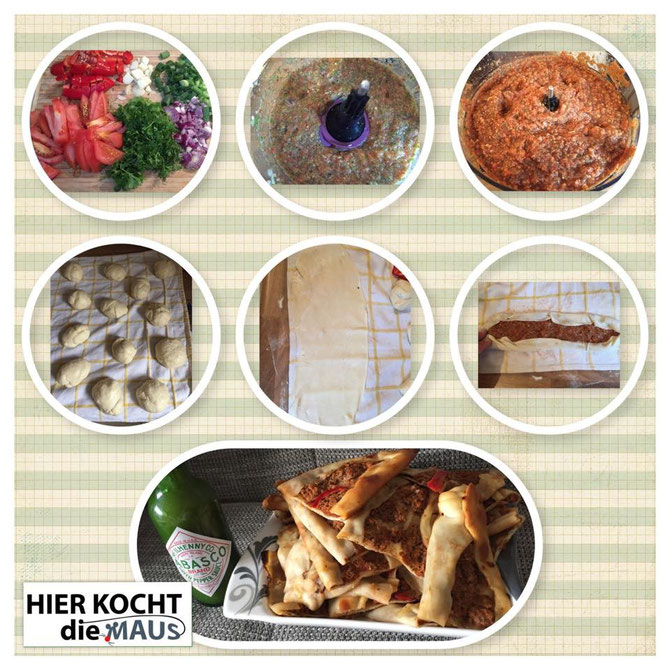 Rezept Türkische Pide | Teigschiffchen mit Hackfleisch