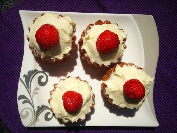 Vanille-Muffin mit Vanille-Frosting