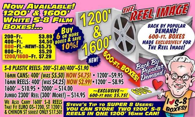 You certainly CAN buy film BOXES, REELS & CANS from The Reel Image!