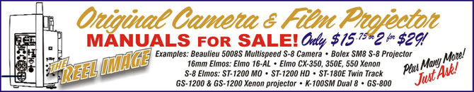 Rare Beaulieu, Bolex, Elmo, Kodak manuals for cameras and projectors available now