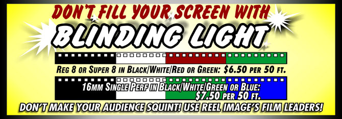 Don't Make Your Audience Squint! Use Colored Film Leaders from The Reel Image!
