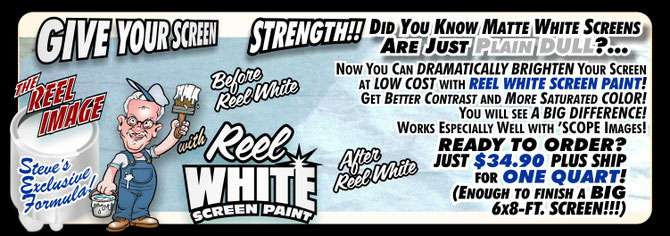 Reel White Screen Paint from The Reel Image: It works like Crest Toothpaste for Your Screen!