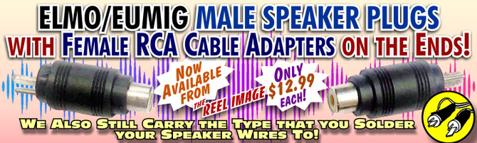 Elmo/Eumig Speaker Plugs from The Reel Image