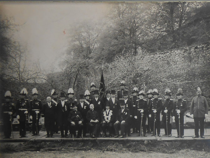 Offizierskorps und Vorstand im Jubiläumsjahr 1929