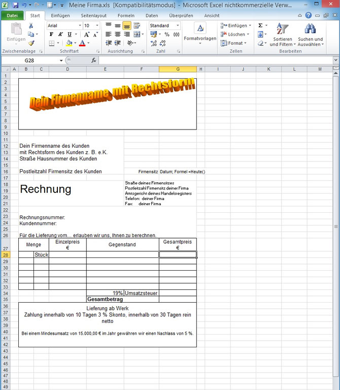 Invertarliste und Bilanz - rsneuhauss Webseite!