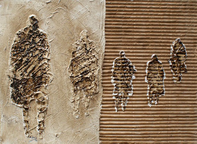Sans titre, 42x30cm, Mixed media on cardstock