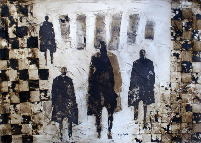 Sans titre, 70x50cm, Mixed media on cardstock