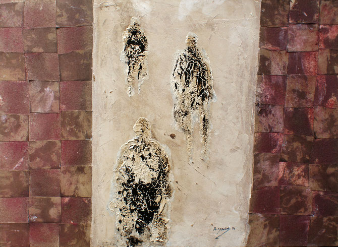 Sans titre, 60x45cm, Mixed media on cardstock