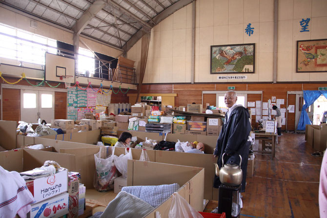 青葉中学校避難所