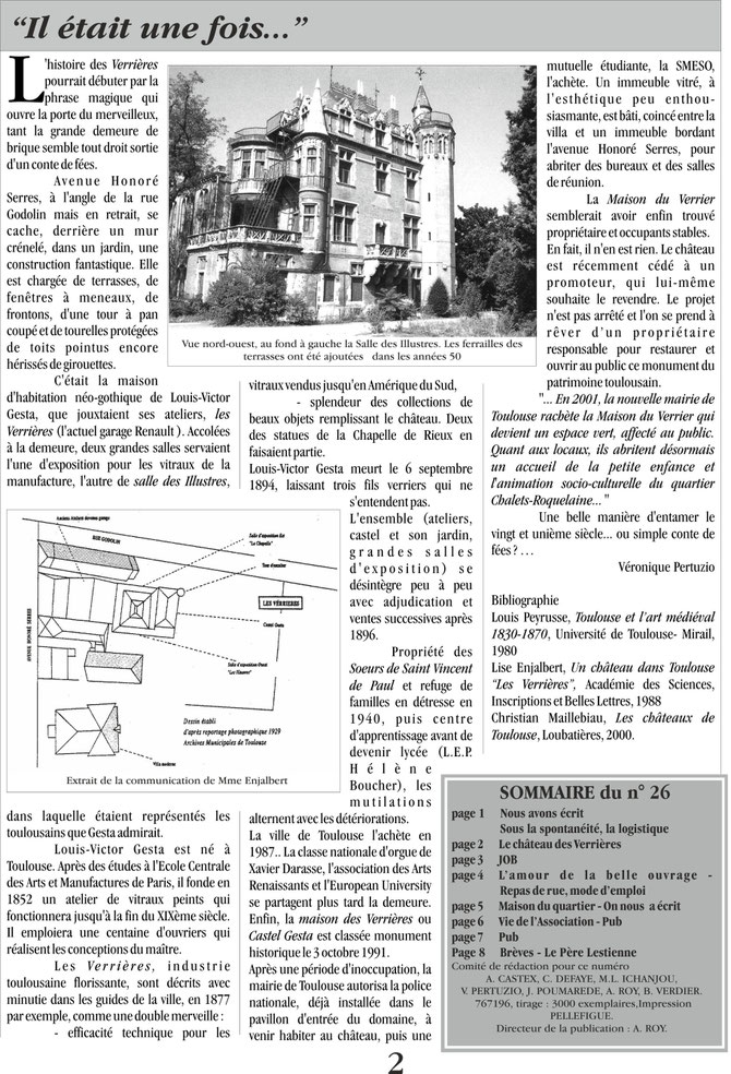 Gazette des Chalets, été 2001