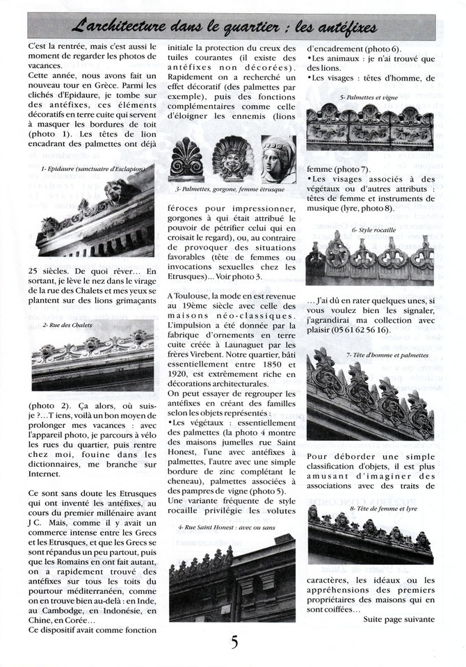 Gazette des Chalets n°20 - Automne 2000