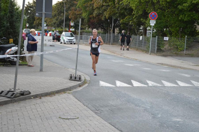 Einsamer Zieleinlauf