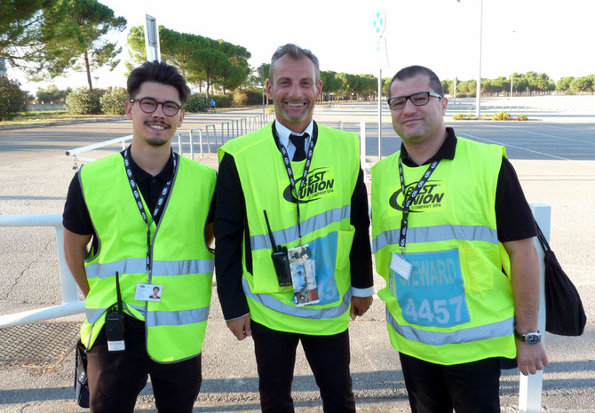 Felice, Alessandro and Luigi: Stewards at San Nicola. Ciao, ragazzi!