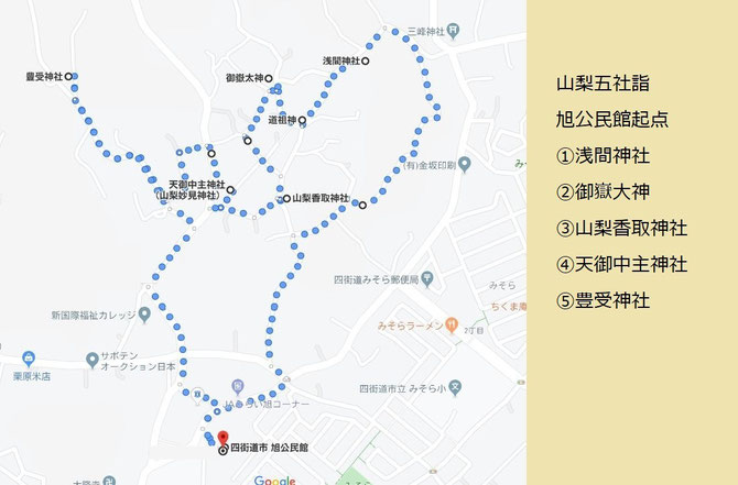 五社詣地図