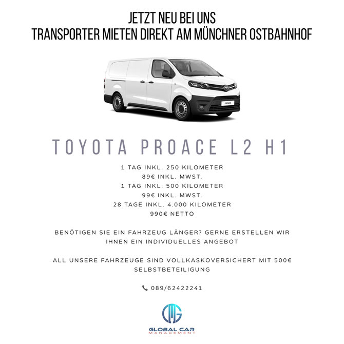 Preisliste Toyota Proace